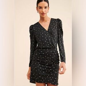 Anthropologie Current Air Dew Drop Star Mini Dress Sz Med